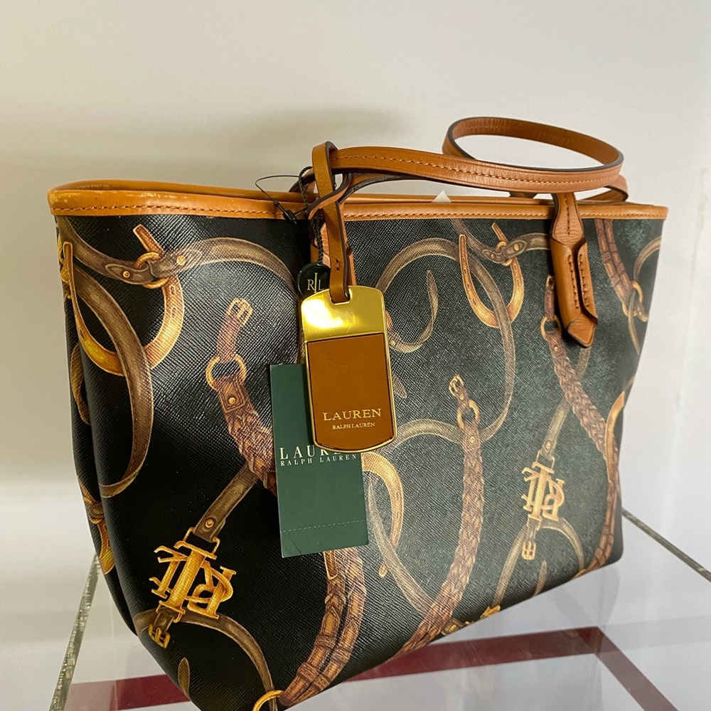 Lauren by Ralph Lauren Caldwell Belting Shopper.